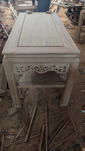 Trường kỷ gỗ mộc tại xưởng Đồ Gỗ Trọng Hiếu